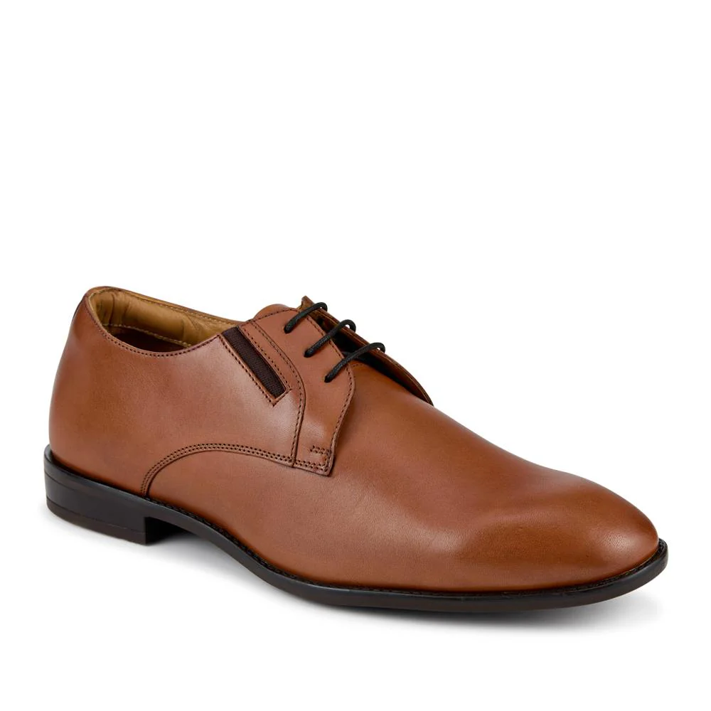 Wide Fit Smart Leather Lace-Up Shoes - PRFEM42008 / 328 303
