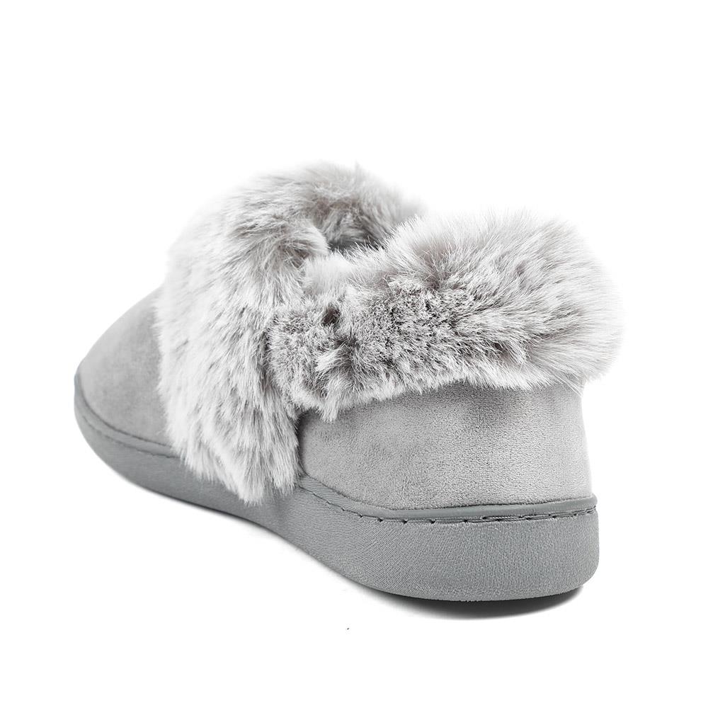 Wide Fit Soft Full Slippers - GALOP42015 / 328 608 - Grey - Image 3