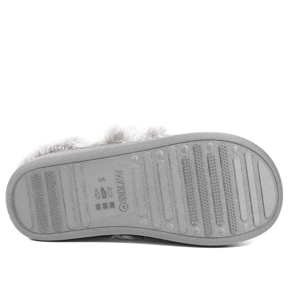 Wide Fit Soft Full Slippers - GALOP42015 / 328 608 - Grey - Image 5