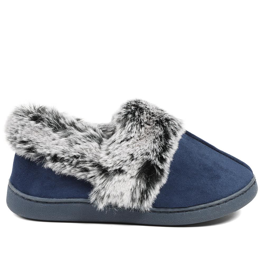Wide Fit Soft Full Slippers - GALOP42015 / 328 608 - Navy - Image 2