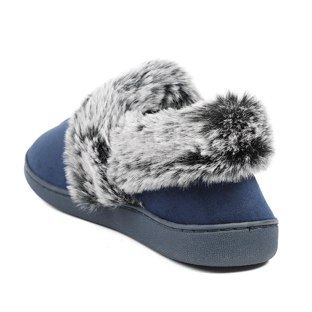Wide Fit Soft Full Slippers - GALOP42015 / 328 608 - Navy - Image 3