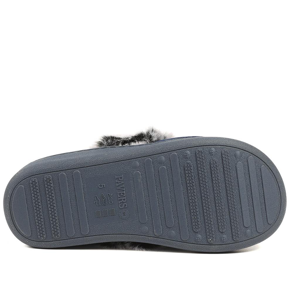 Wide Fit Soft Full Slippers - GALOP42015 / 328 608 - Navy - Image 5