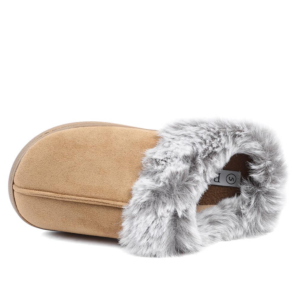 Wide Fit Soft Mule Slippers - GALOP42017 / 328 610 - Chestnut - Image 4