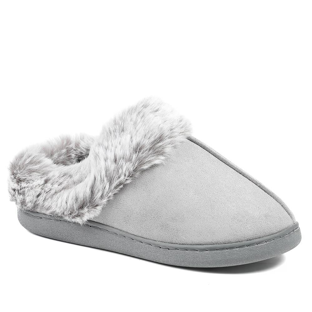 Wide Fit Soft Mule Slippers - GALOP42017 / 328 610