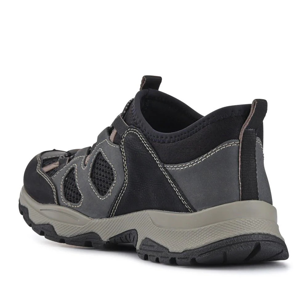 Wide-Fit Sports Trainers - RKR41530 / 326 937 - Black Multi - Image 3