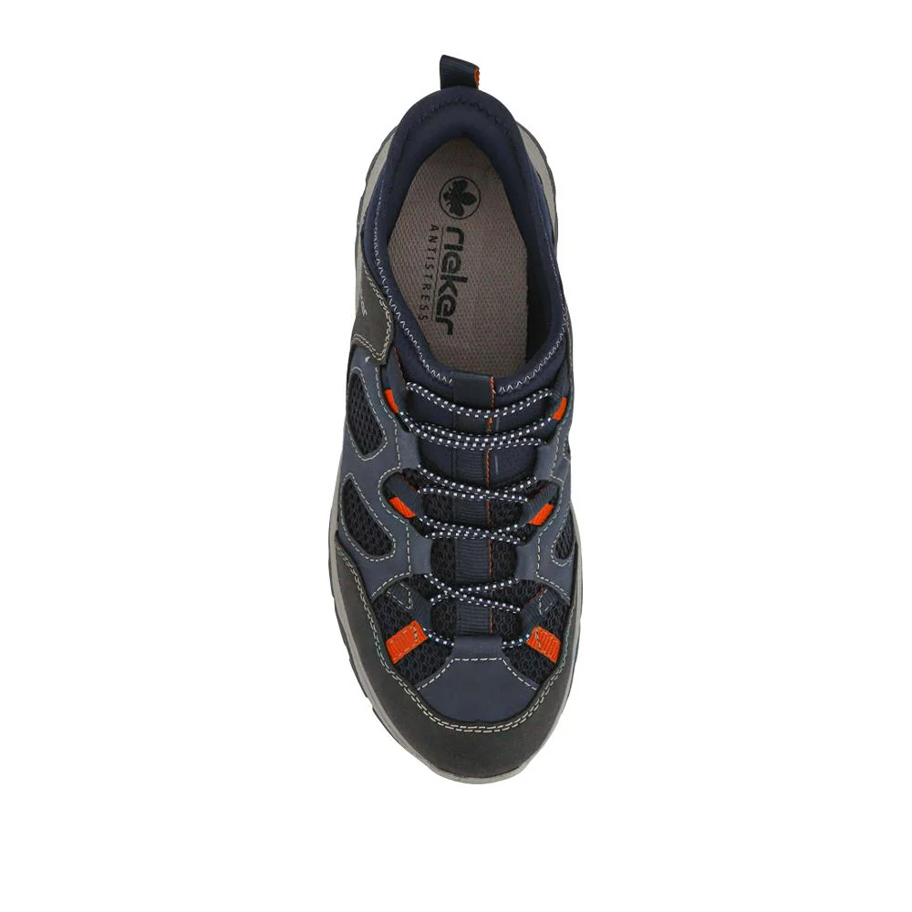 Wide-Fit Sports Trainers - RKR41530 / 326 937 - Navy Multi - Image 4