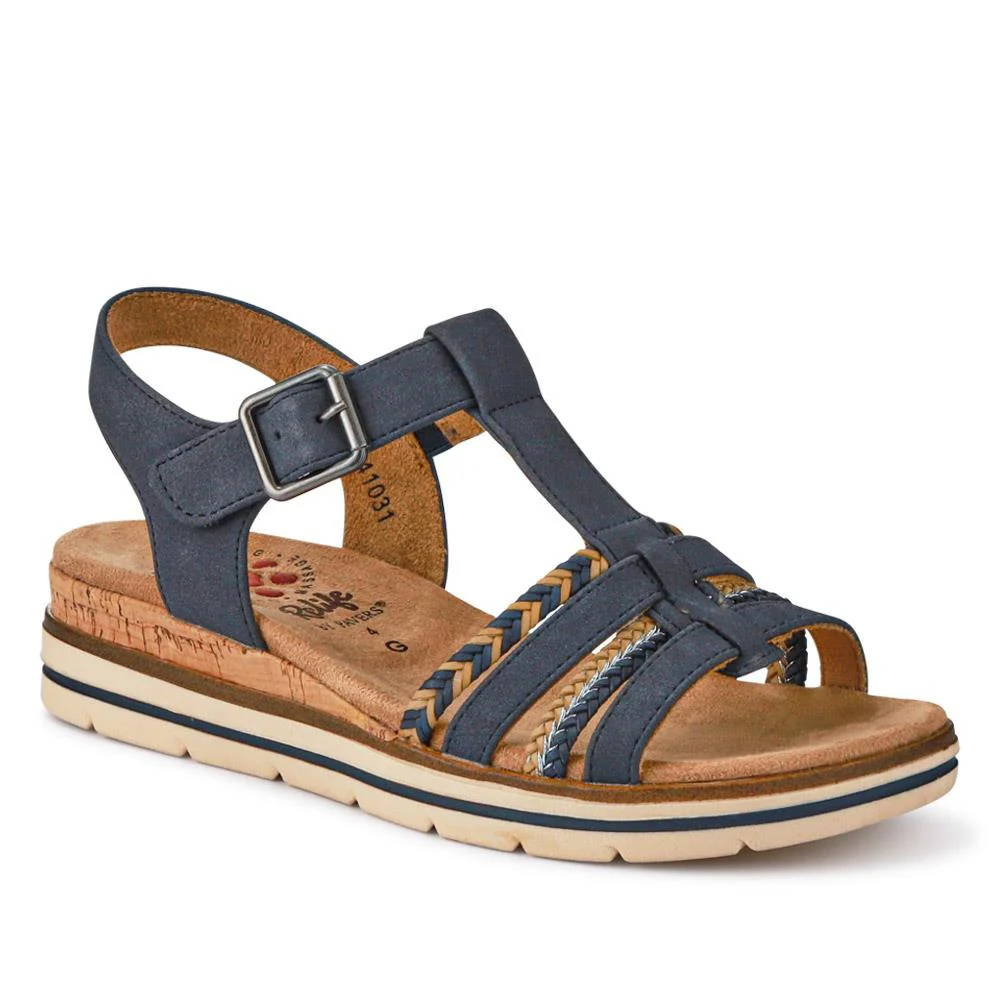 Wide-Fit Strappy Buckle-Up Sandals - RELIF41031 / 326 874 - Image 2