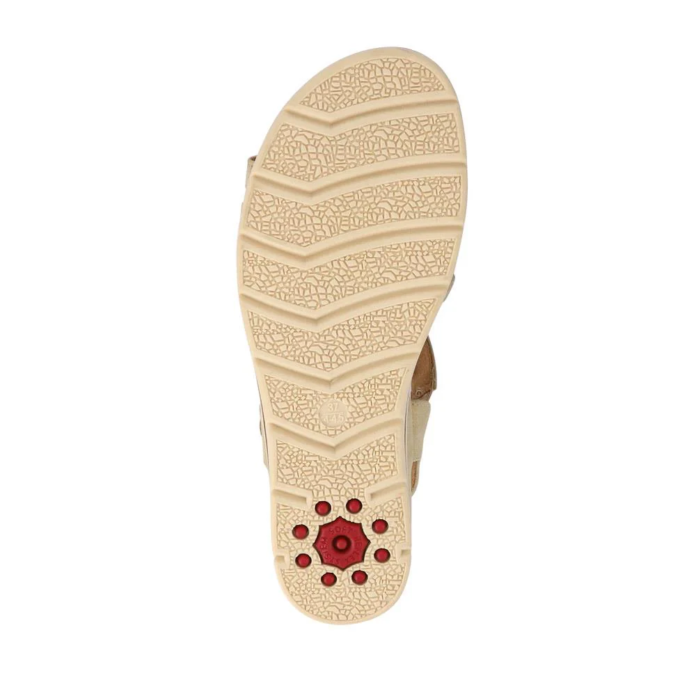 Wide-Fit Strappy Buckle-Up Sandals - RELIF41031 / 326 874 - Beige - Image 4