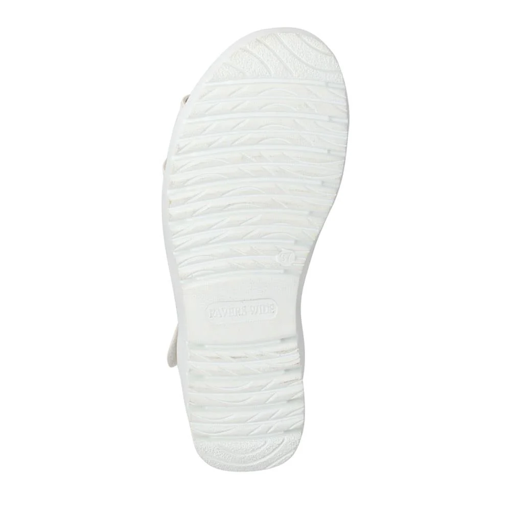 Wide Fit Strappy Sandals - WBINS41090 / 327 437 - White - Image 7