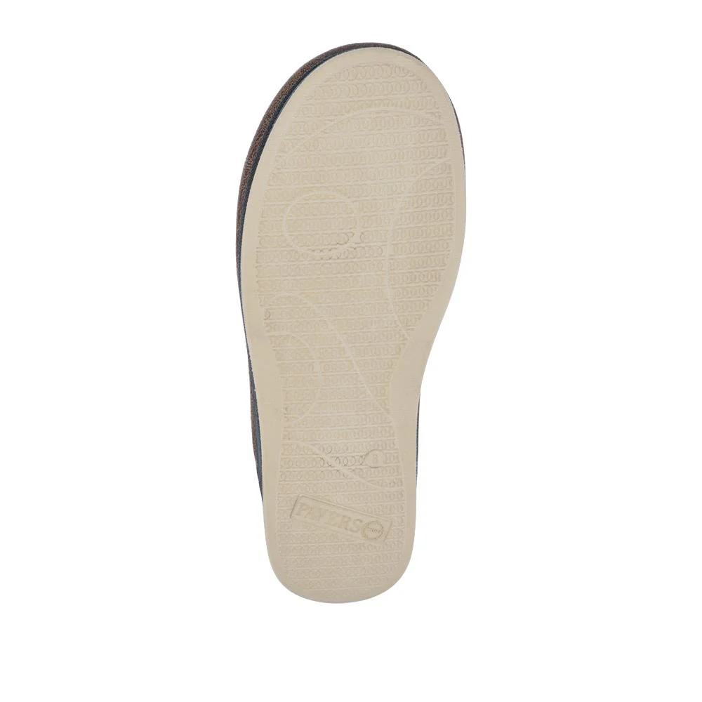 Wide Fit Supportive Mule Slippers - QING42028 / 328 280 - Khaki - Image 5