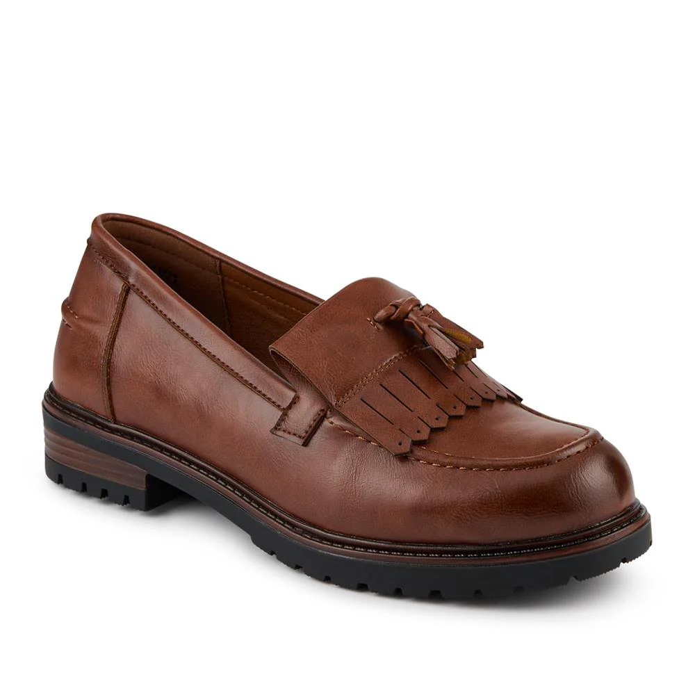 Wide Fit Tasselled Moccasins - WOIL42039 / 327 928