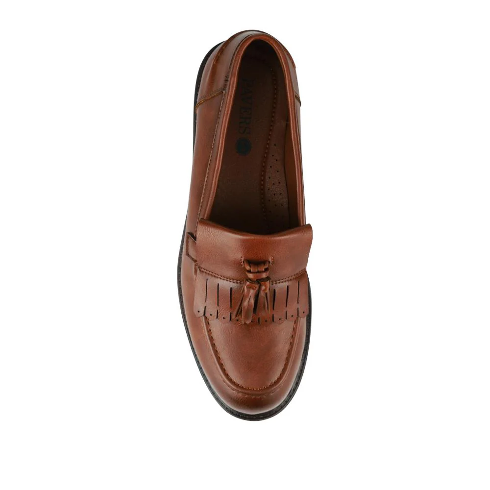 Wide Fit Tasselled Moccasins - WOIL42039 / 327 928 - Tan - Image 4