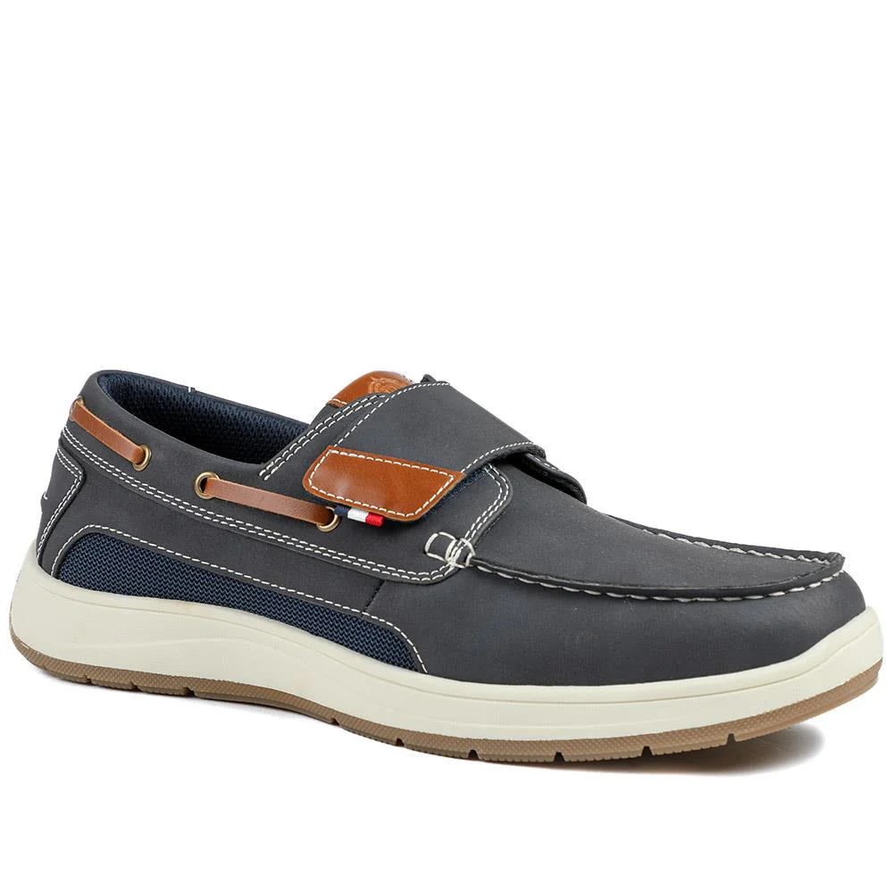 Wide Fit Touch Fasten Casual Shoes - CHANG43002 / 328 834 - Navy