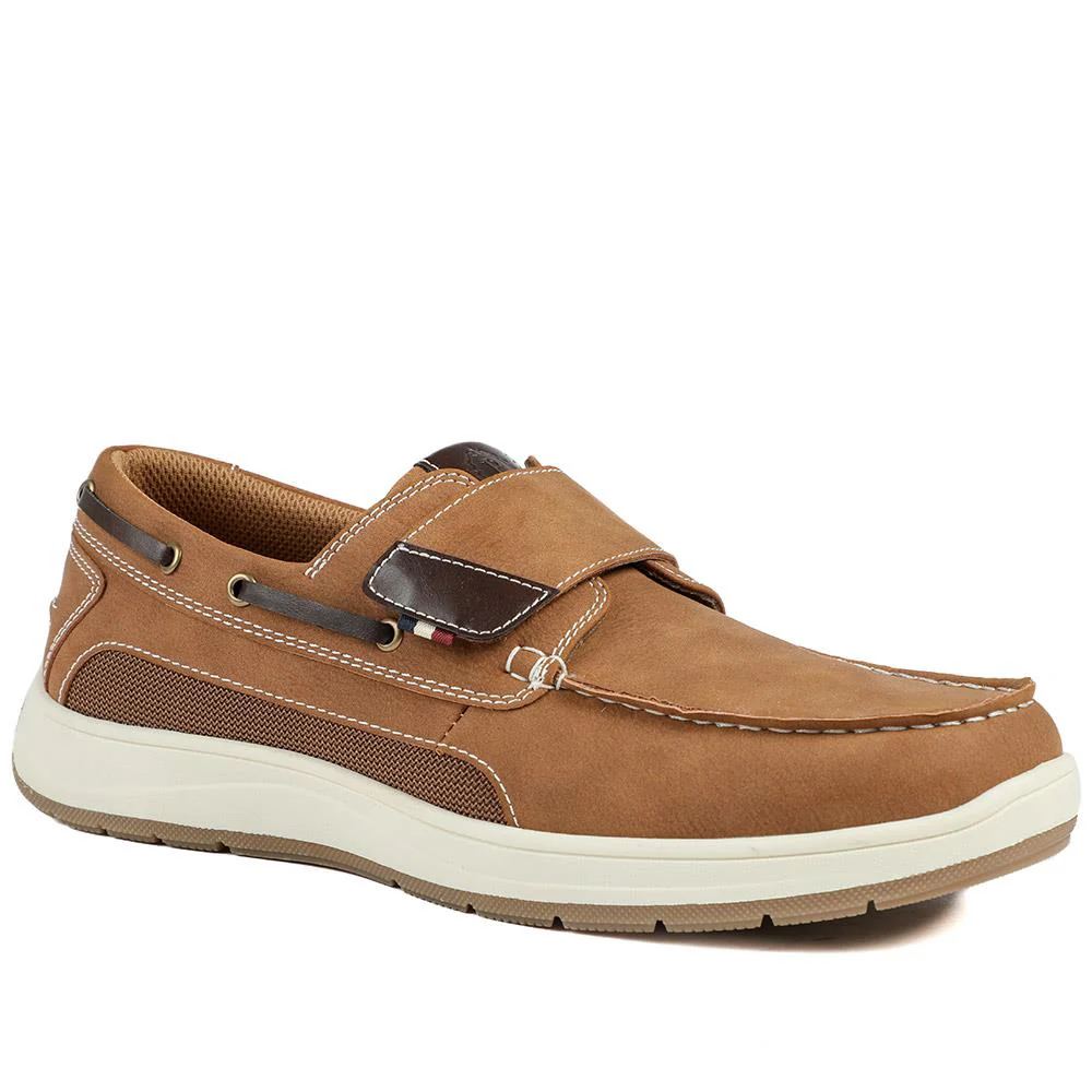 Wide Fit Touch Fasten Casual Shoes - CHANG43002 / 328 834 - Tan