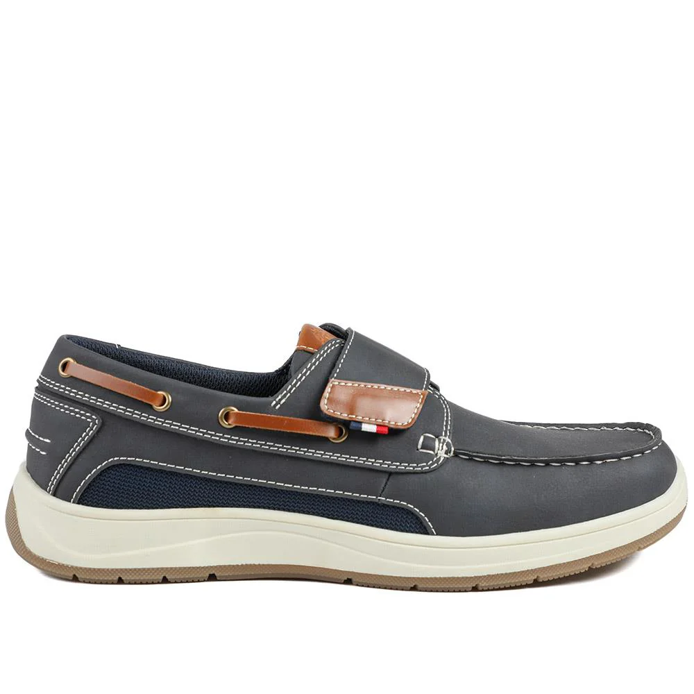 Wide Fit Touch Fasten Casual Shoes - CHANG43002 / 328 834 - Navy - Image 2
