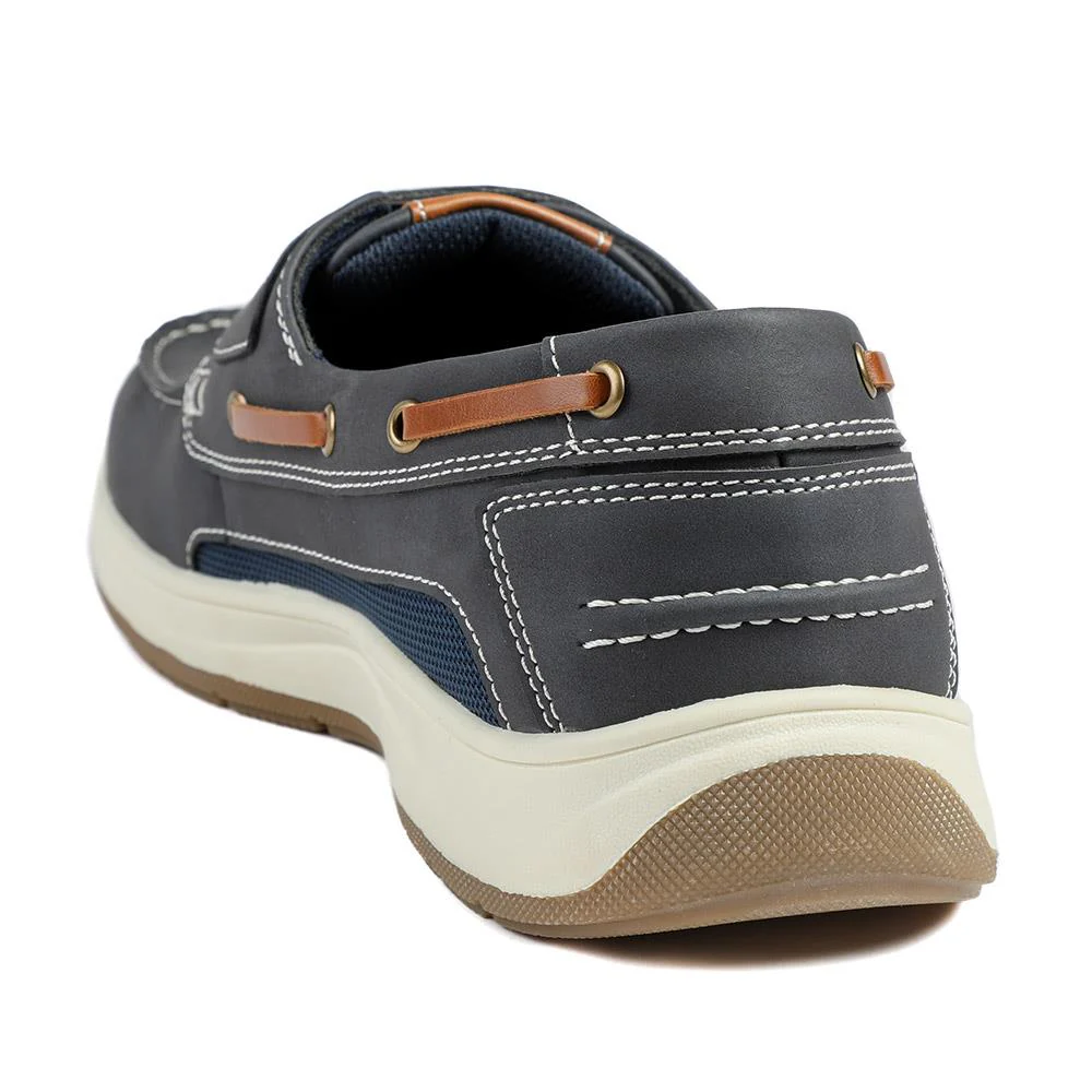 Wide Fit Touch Fasten Casual Shoes - CHANG43002 / 328 834 - Navy - Image 3