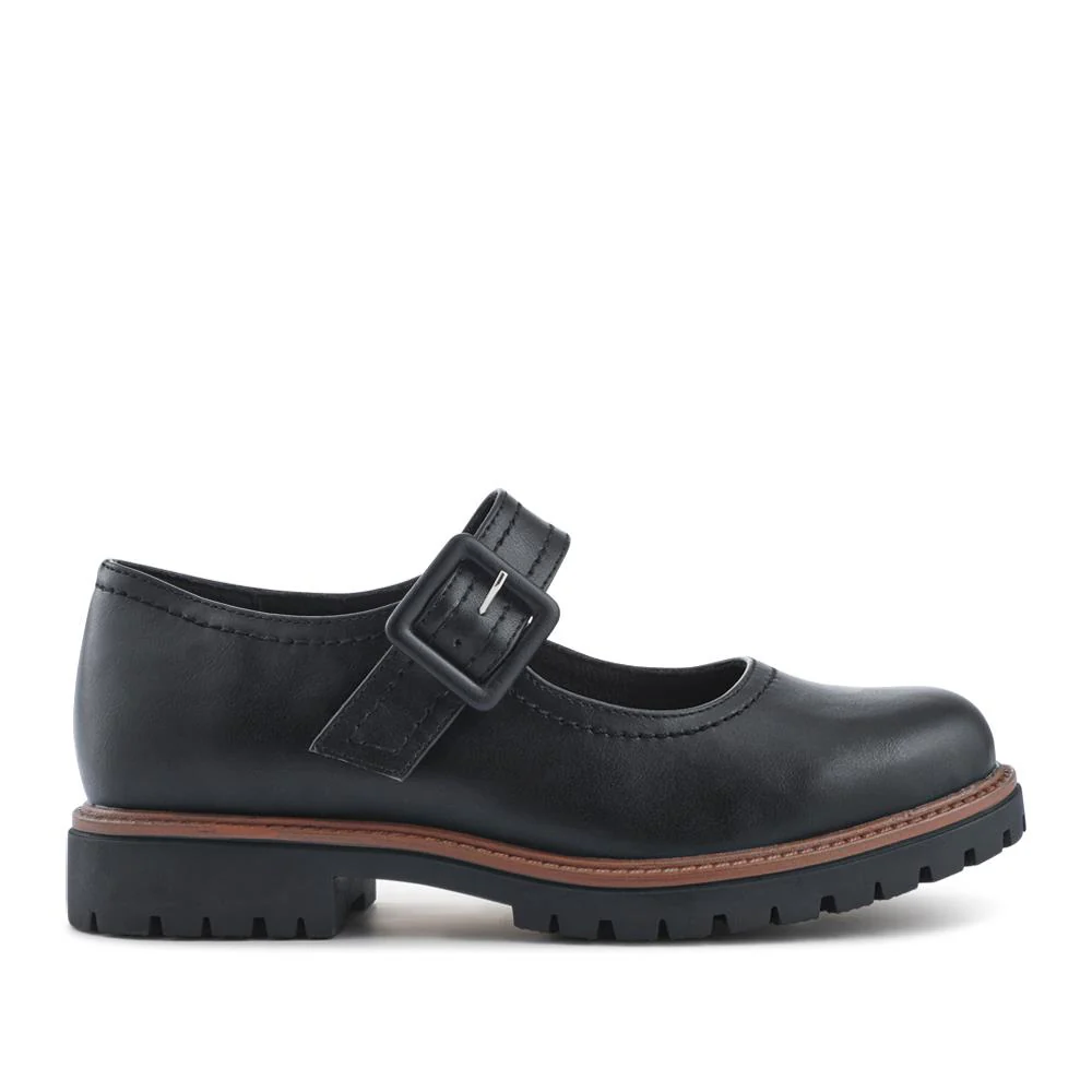 Wide Fit Touch-Fasten Chunky Mary Janes - WBINS42025 / 327 954 - Black - Image 2