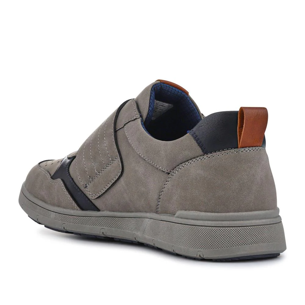 Wide-Fit Touch-Fasten Comfort Shoes - GANG41014 / 327 577 - Grey - Image 3