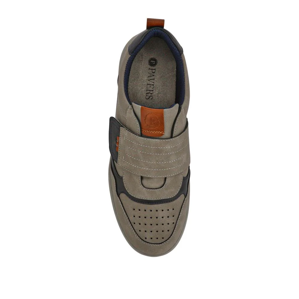 Wide-Fit Touch-Fasten Comfort Shoes - GANG41014 / 327 577 - Grey - Image 4