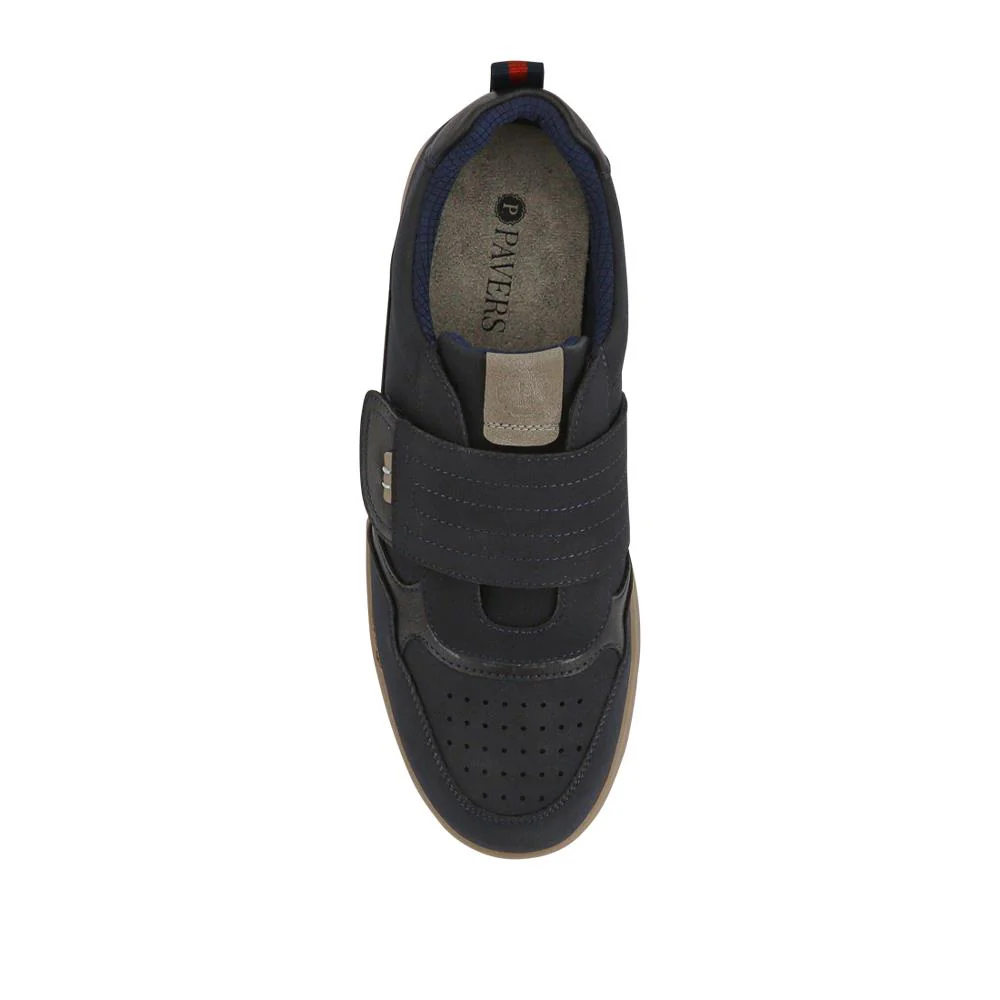 Wide-Fit Touch-Fasten Comfort Shoes - GANG41014 / 327 577 - Navy - Image 4