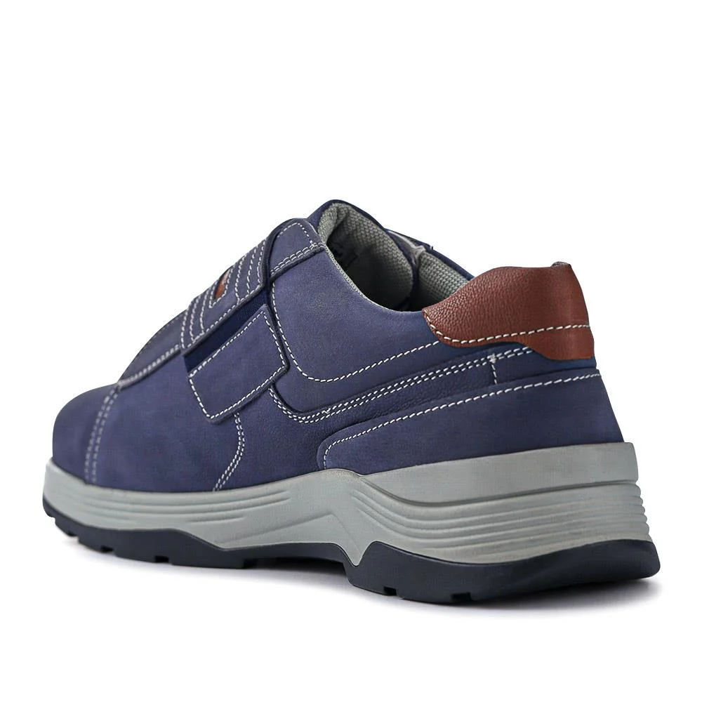 Wide-Fit Touch-Fasten Shoes - CALLUM / 326 961 - Navy - Image 3