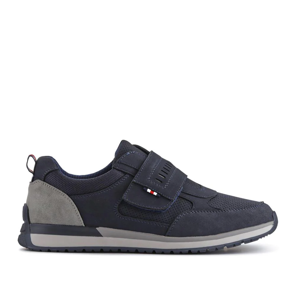 Wide Fit Touch Fasten Trainers - GANG41011 / 327 572 - Navy - Image 2