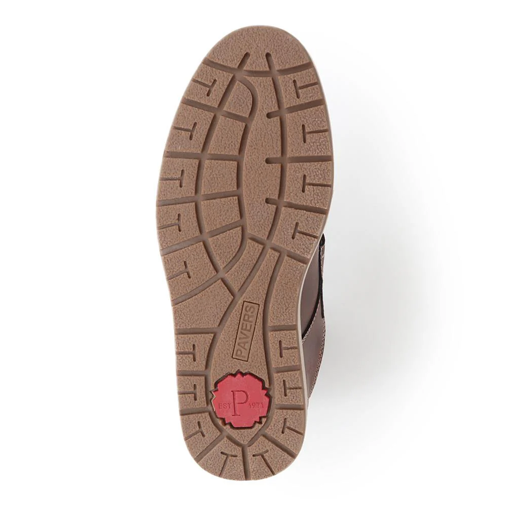 Wide Fit Touch-Fasten Trainers - WBINS40055 / 325 793 - Brown - Image 5