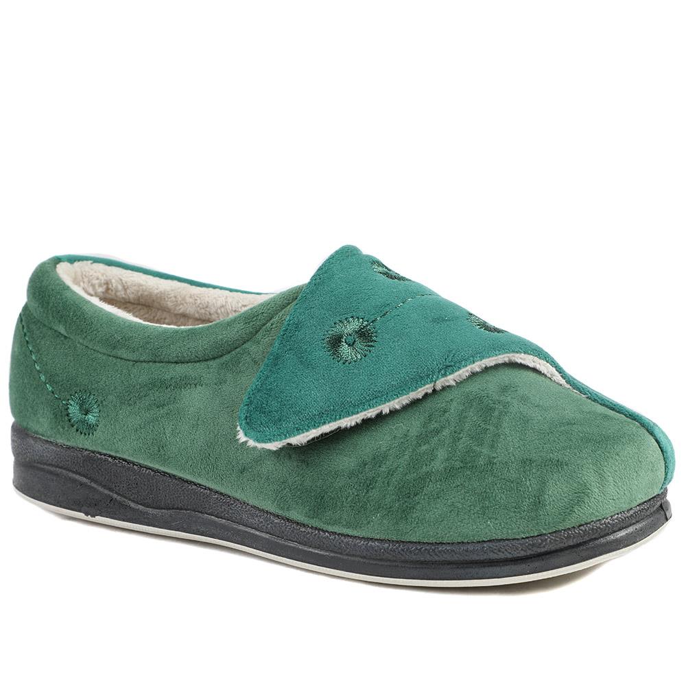 Wide Fit Antibacterial Slippers - QING32015 / 319 076