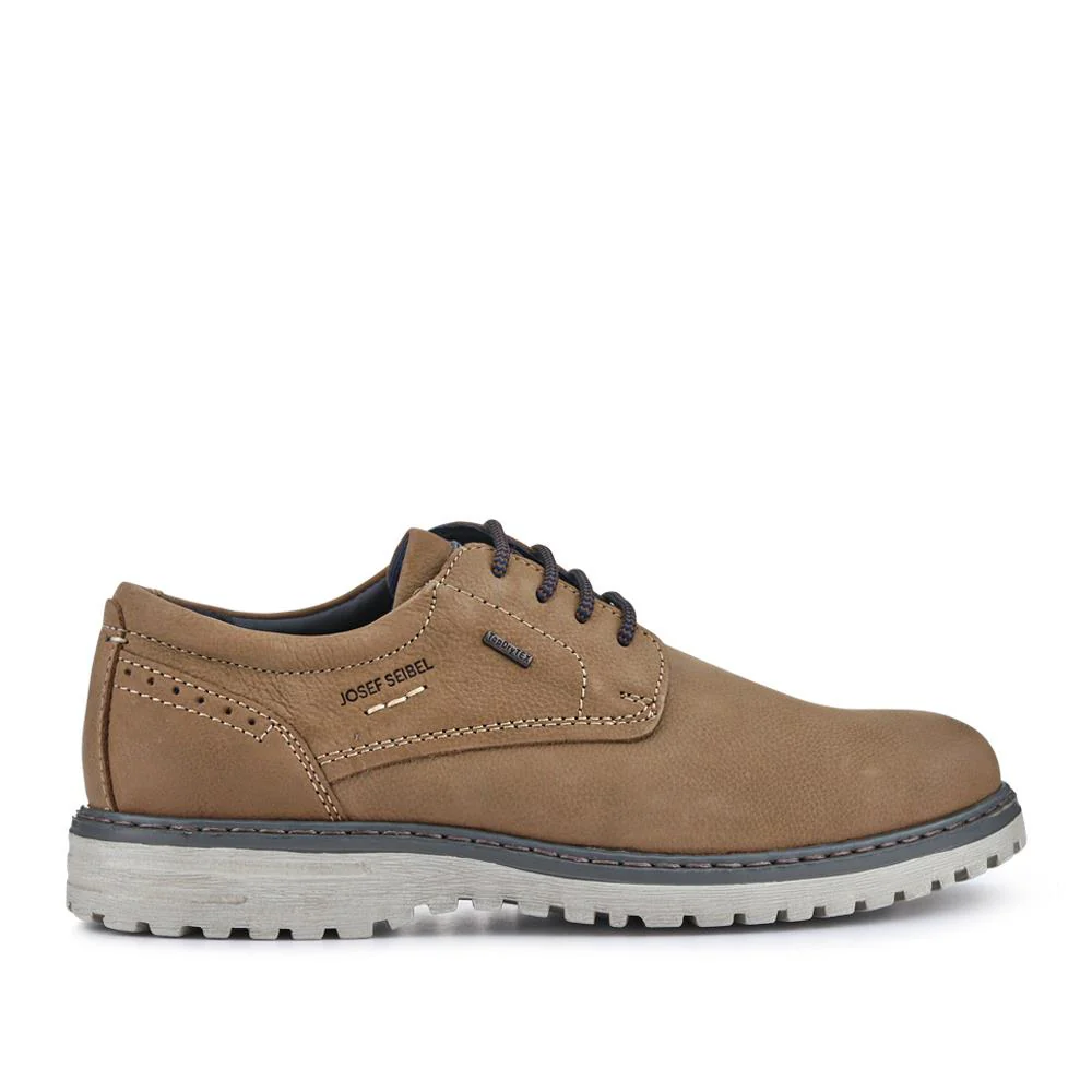 Wide-Fit Water-Resistant Leather Shoes - JOSEF41510 / 327 050 - Beige - Image 2