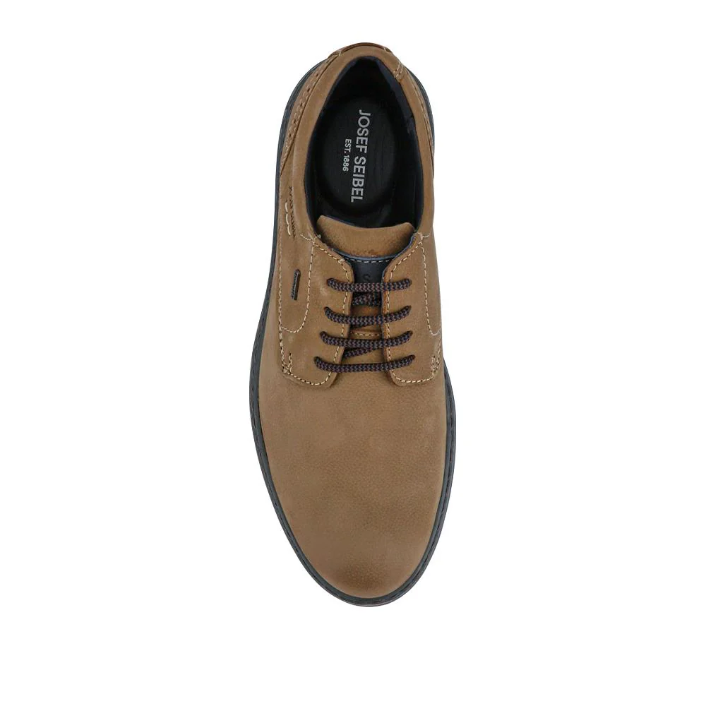 Wide-Fit Water-Resistant Leather Shoes - JOSEF41510 / 327 050 - Beige - Image 4