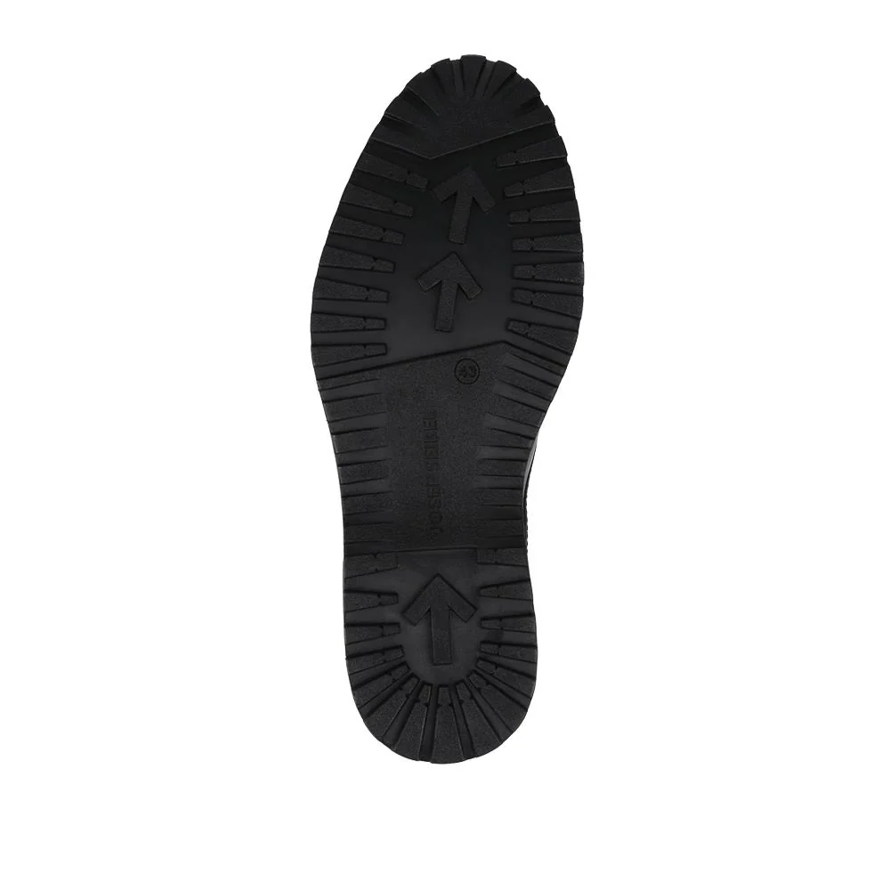 Wide-Fit Water-Resistant Leather Shoes - JOSEF41510 / 327 050 - Black - Image 5