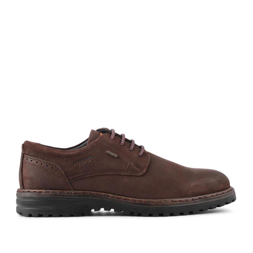 Wide-Fit Water-Resistant Leather Shoes - JOSEF41510 / 327 050 - Dark Brown - Image 2