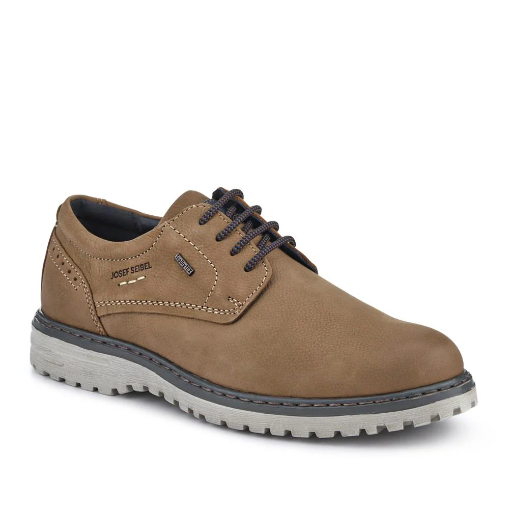 Wide-Fit Water-Resistant Leather Shoes - JOSEF41510 / 327 050 - Beige
