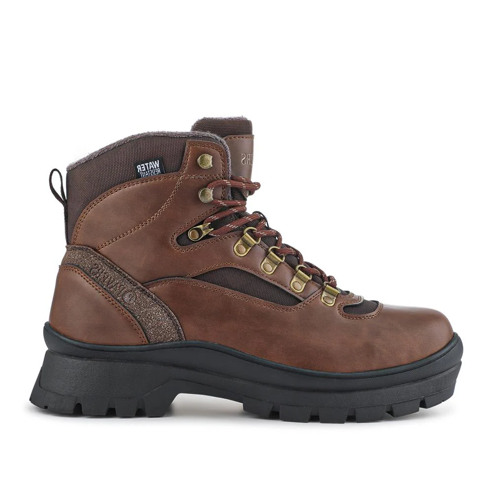 Wide Fit Water-Resistant Walking Boots - SUNCH42002 / 327 908 - Brown - Image 2