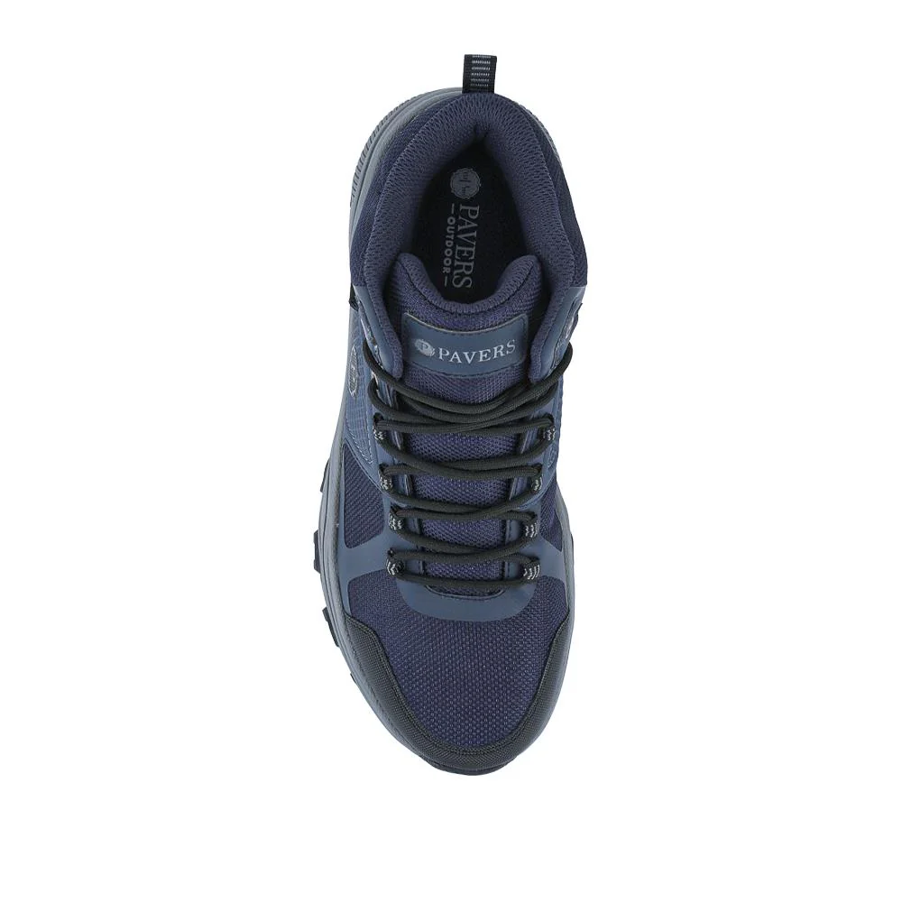 Wide Fit Water-Resistant Walking Boots - SUNCH42003 / 327 909 - Navy - Image 4