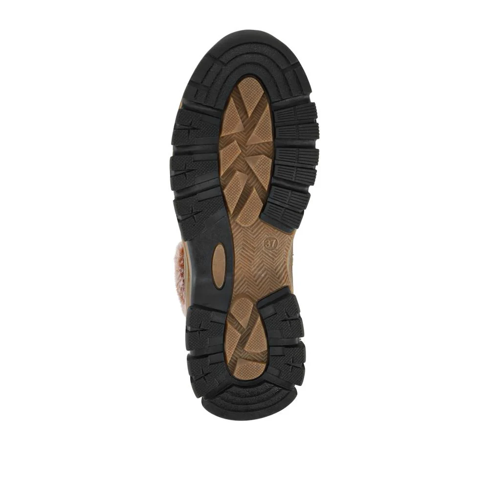Wide Fit Water Resistant Weather Boots - WOIL40066 / 326 384 - Tan - Image 5