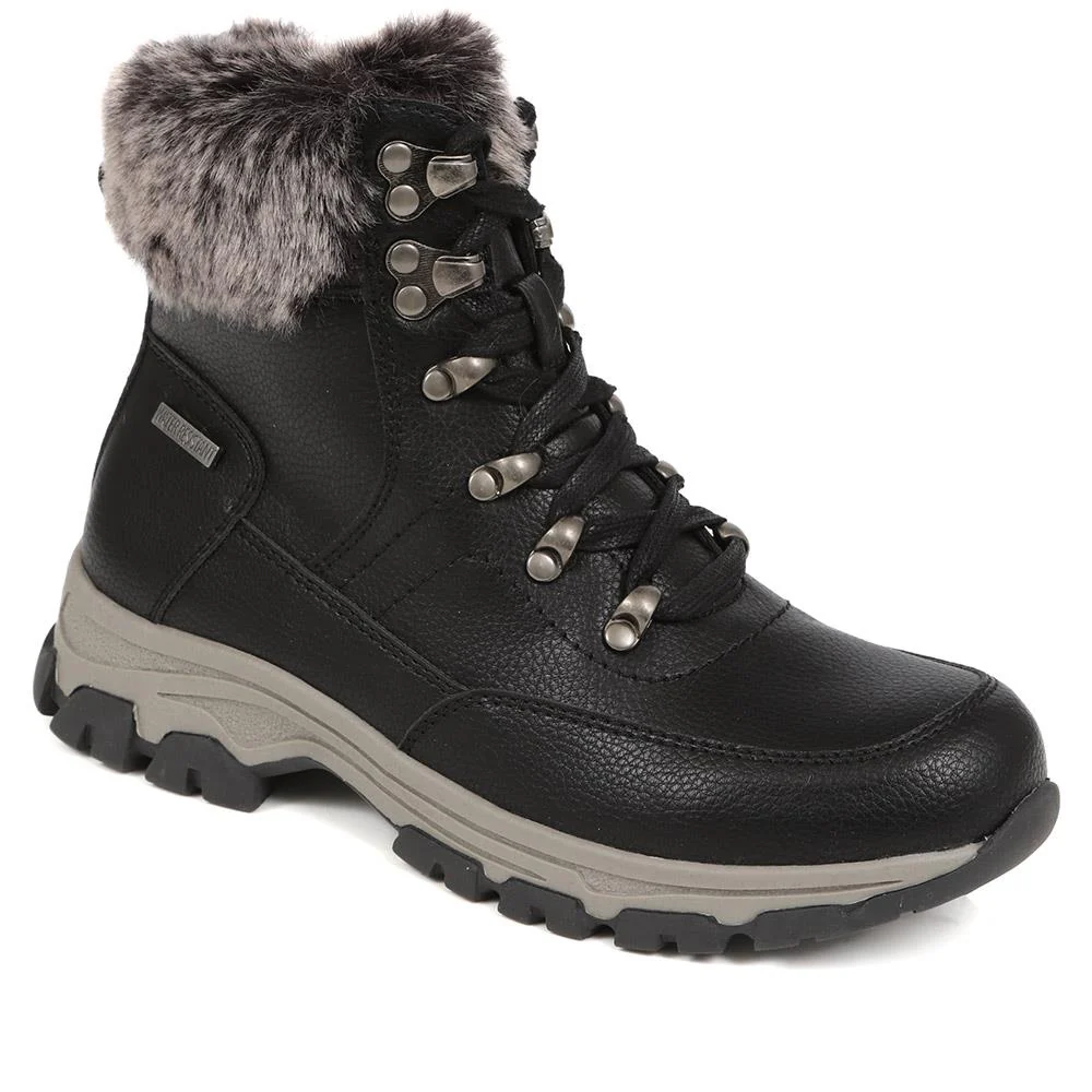 Wide Fit Water Resistant Weather Boots - WOIL40066 / 326 384