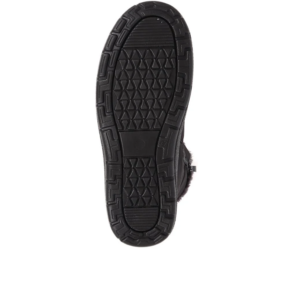 Wide Fit Twin Zip Weather Boots - ACADE38005 / 324 547 - Black - Image 4