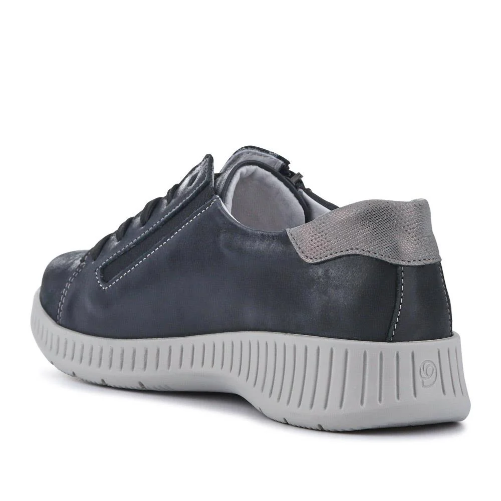 Wide-Fit Zip-Fastening Trainers - HORNSEA / 327 209 - Black - Image 2