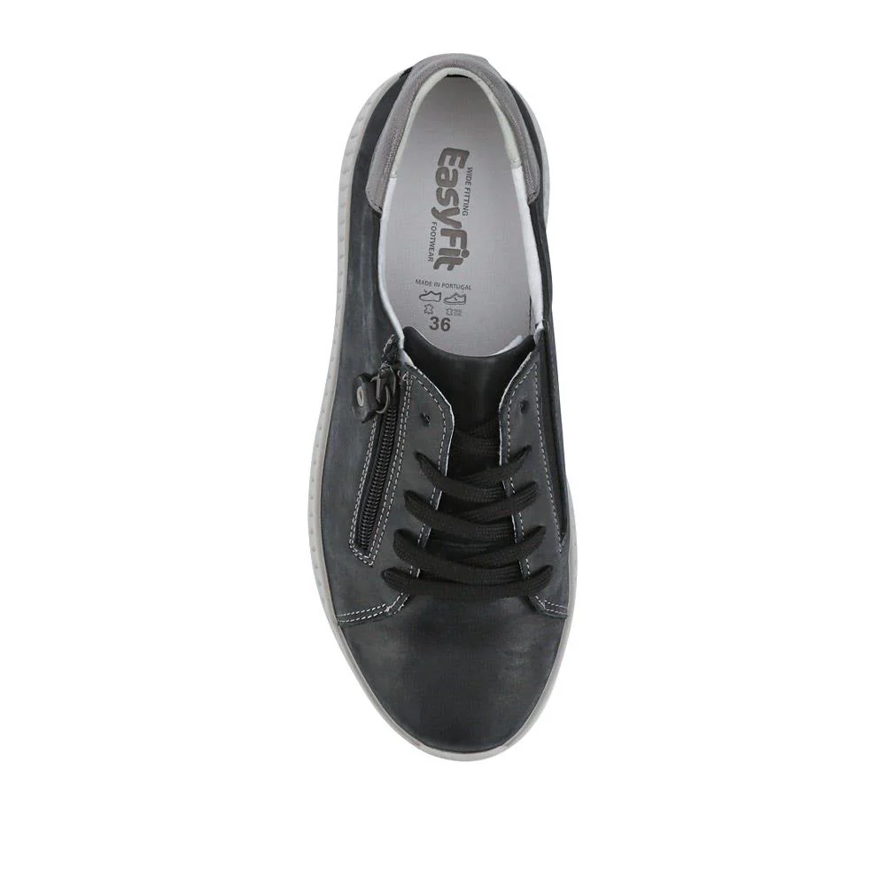 Wide-Fit Zip-Fastening Trainers - HORNSEA / 327 209 - Black - Image 3
