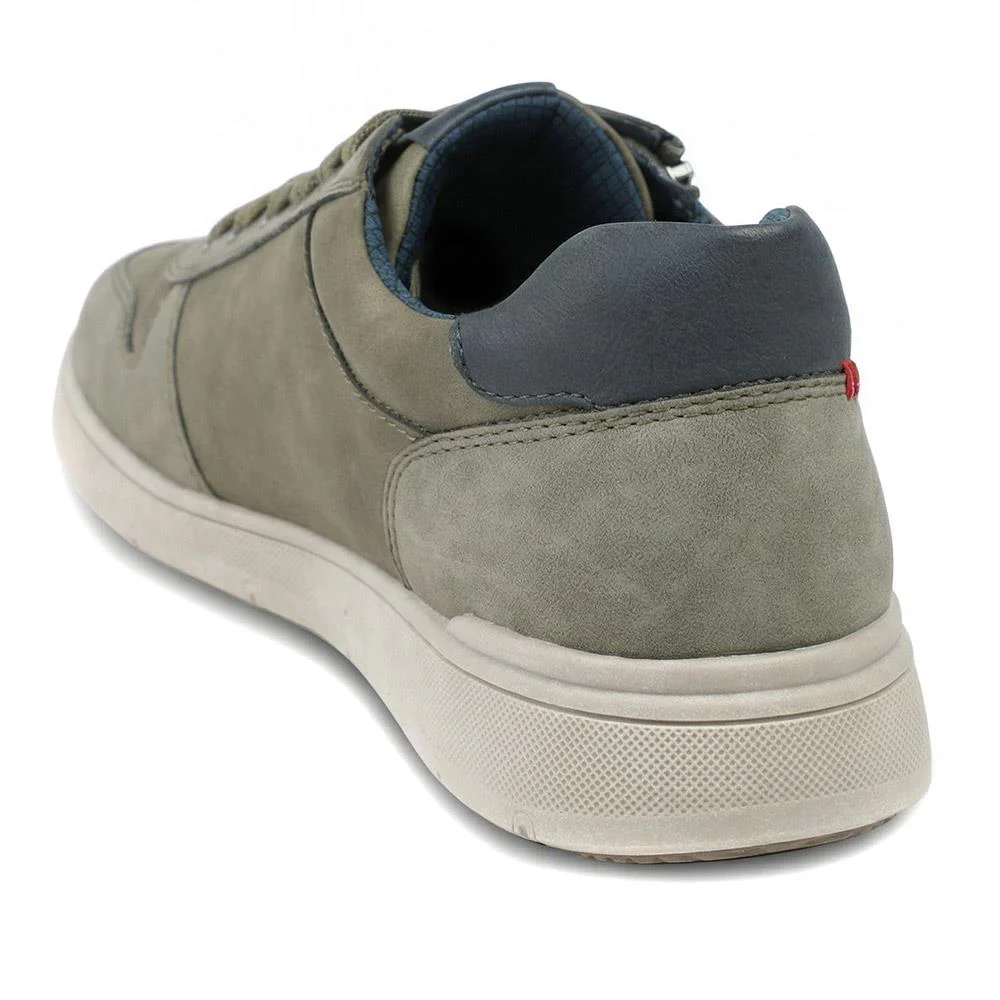Wide Fit Zip & Lace Casual Trainers - GANG43004 / 329 271 - Khaki - Image 3