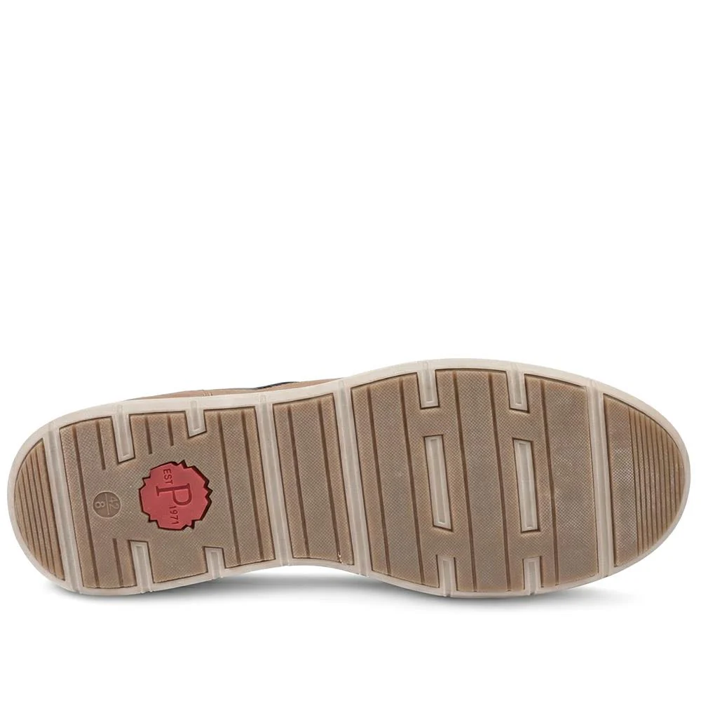 Wide Fit Zip & Lace Casual Trainers - GANG43004 / 329 271 - Tan - Image 5