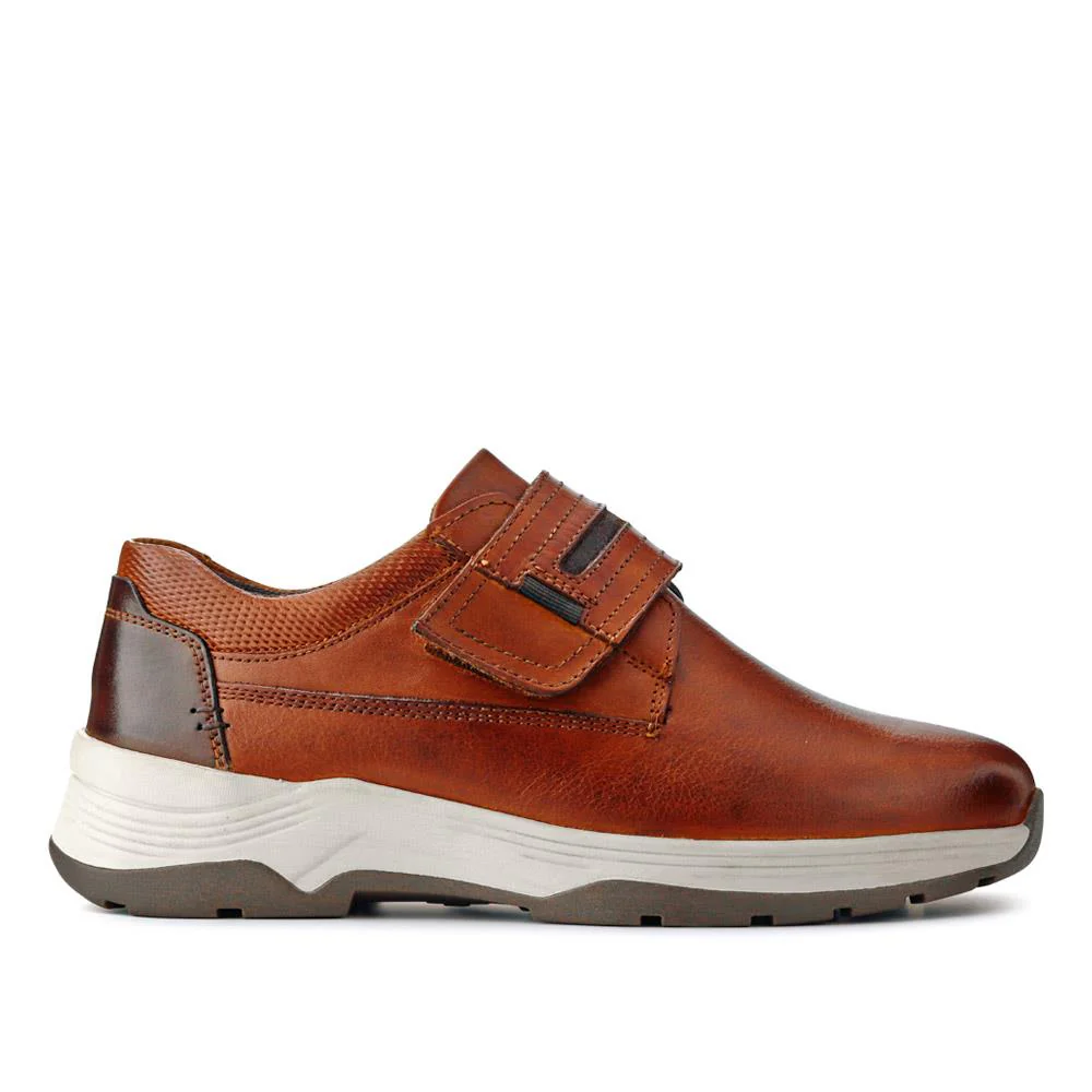 Wide-Fitting Casual Shoes - CALEB / 326 960 - Cognac - Image 2