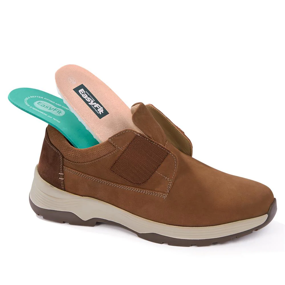 Wide-Fitting Casual Shoes - CALEB / 326 960 - Mocha - Image 2