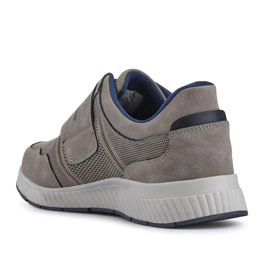Easy Step In Wide Fit Touch Fastening Trainers - GANG41019 / 327 550 - Grey - Image 3