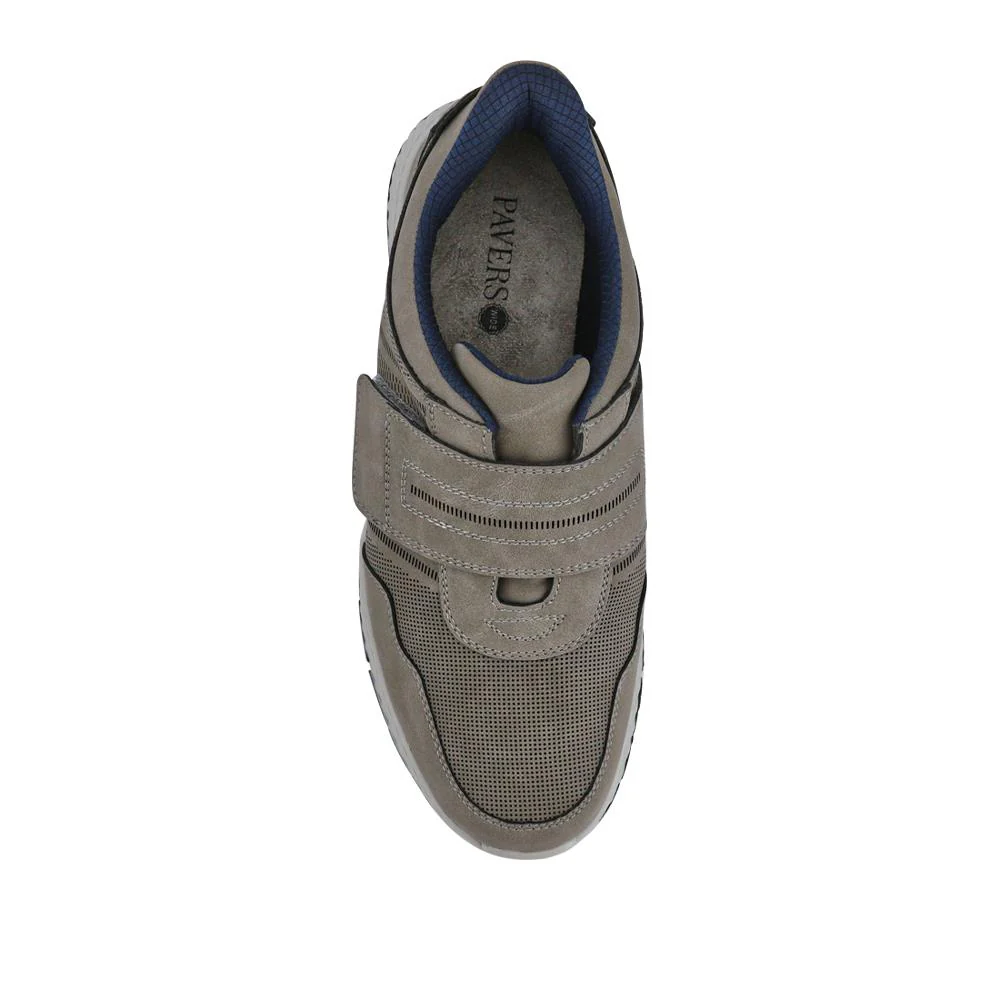 Easy Step In Wide Fit Touch Fastening Trainers - GANG41019 / 327 550 - Grey - Image 4