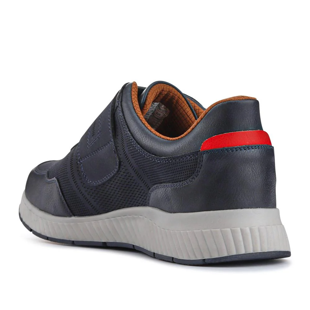 Easy Step In Wide Fit Touch Fastening Trainers - GANG41019 / 327 550 - Navy - Image 3