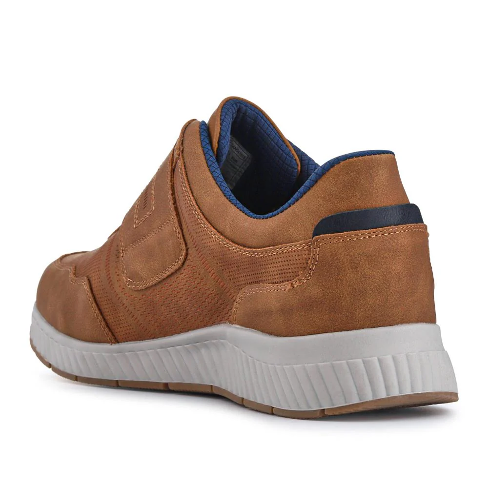 Easy Step In Wide Fit Touch Fastening Trainers - GANG41019 / 327 550 - Tan - Image 3