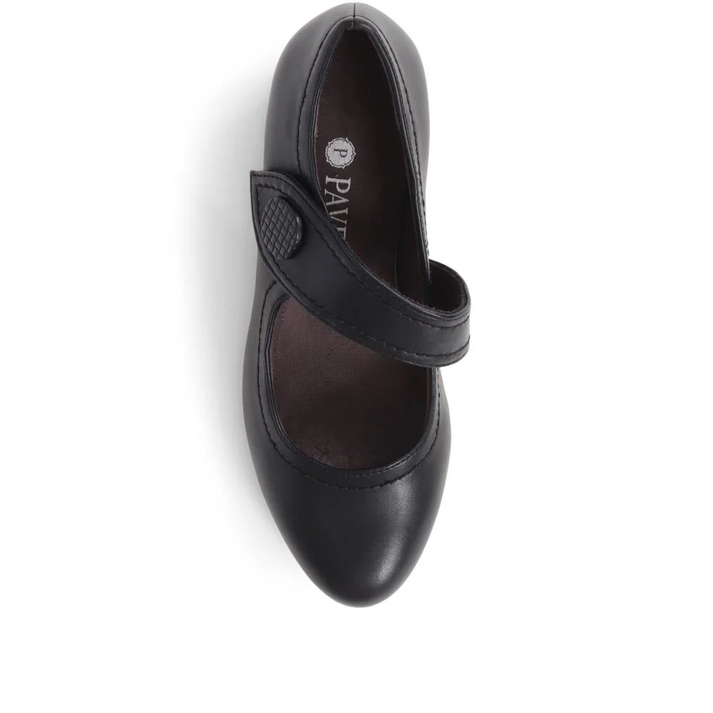 Wide Strap Mary Janes - JANSP37011 / 323 935 - Black - Image 3