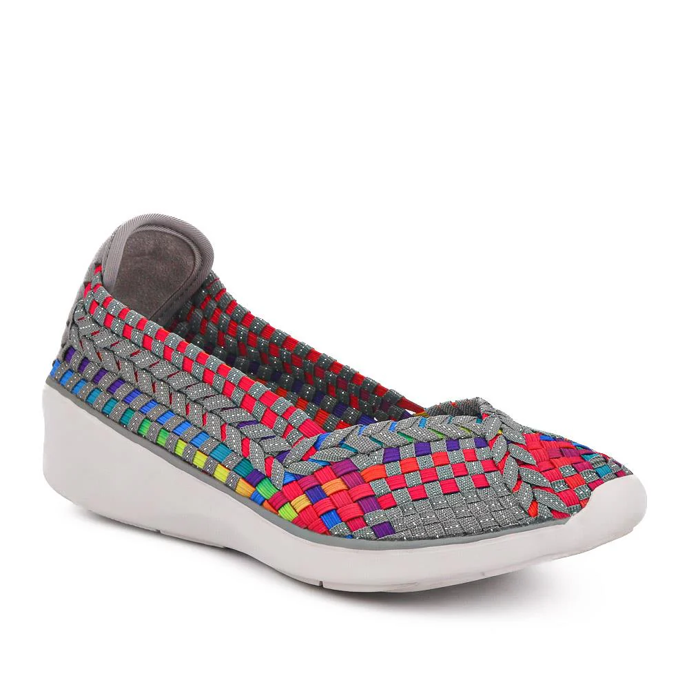 Stretch Fit Memory Foam Slip On Pumps - BRK35079 / 322 014 - Multi
